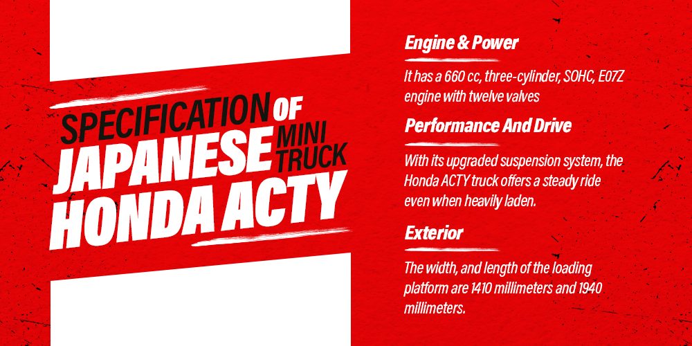 Specification of Honda Acty