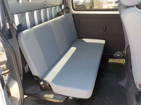 silver Daihatsu Hijet seat